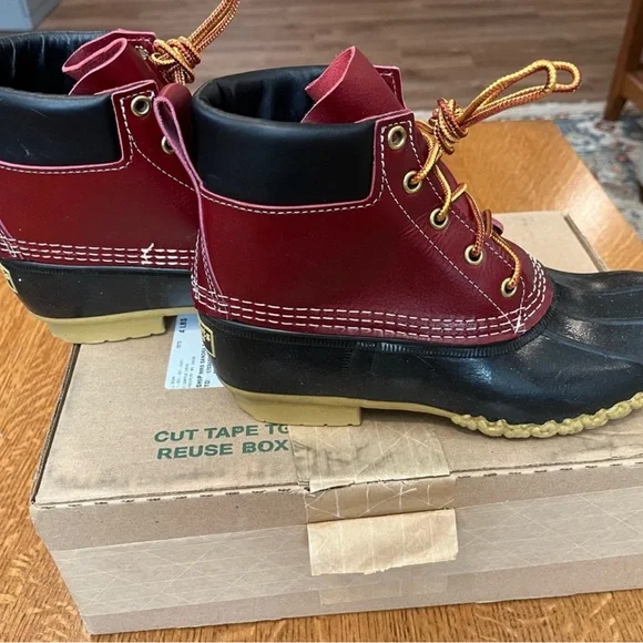 L.L. Bean Red and Black Winter Boots - Picture 3 of 5